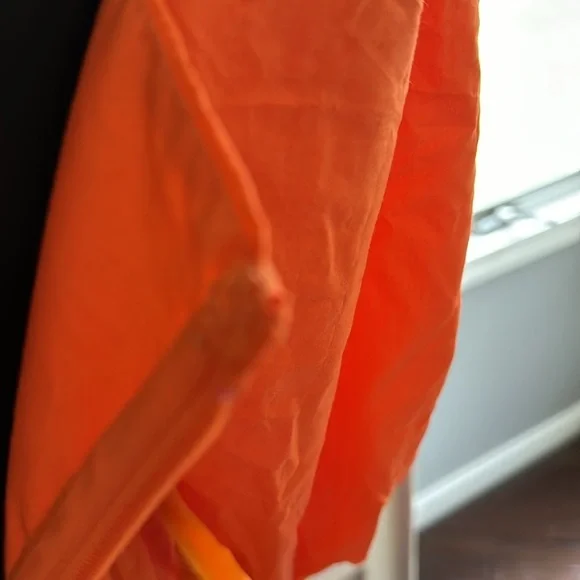 Farm Rio Anthropologie Puff Sleeve Ruffled Tier Color block Maxi Dress - Picture 9 of 15